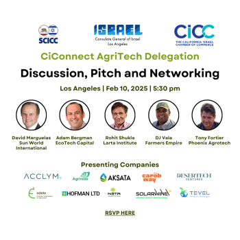 Come Feb 10th to meet Agritech Delegation from Israel